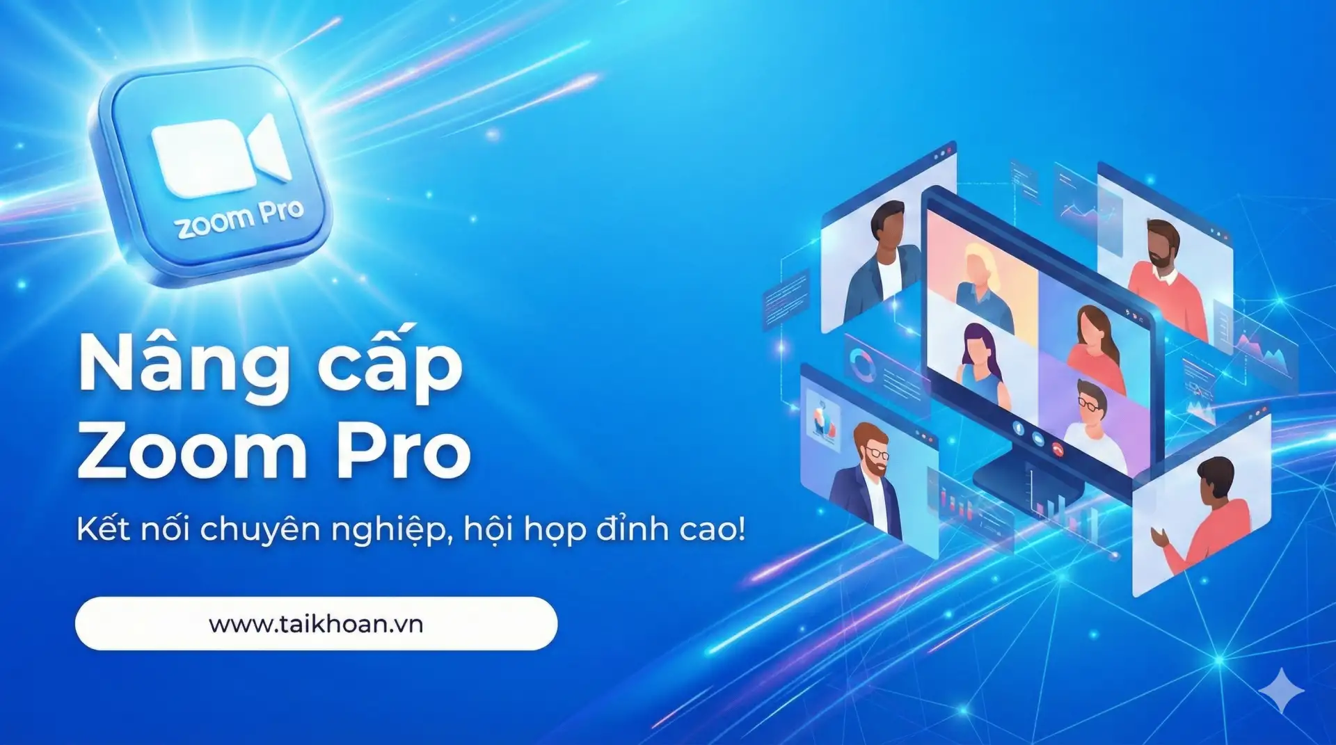 Nâng cấp tài khoản Zoom Pro 1 năm